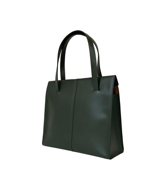 godi. Black The Roon Top Handle Leather Bag