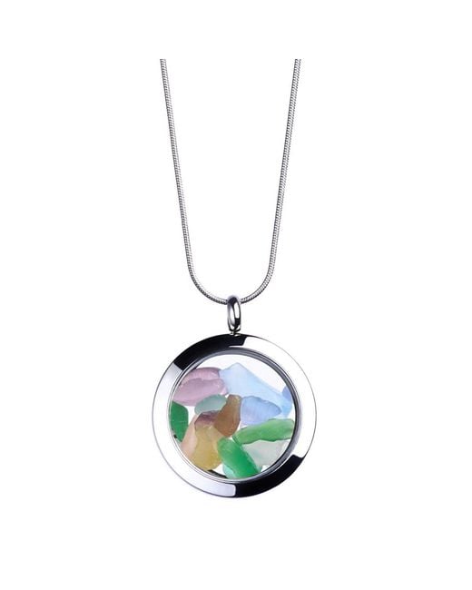 My Little Nature Metallic Colorful Tourmaline Necklace