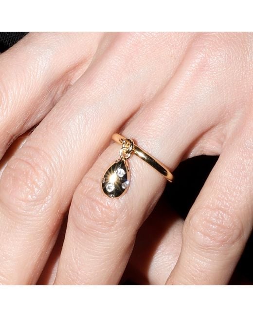 Studio Baloge Metallic Goutte D Or Ring