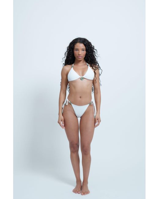 Haus of Mclees White Anjuna Bikini