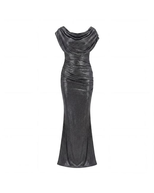 Atom Label Gray Platinum Gown