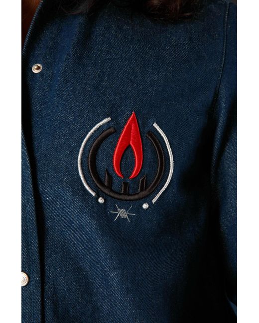 Born in Exile Blue Denim Shirt for men