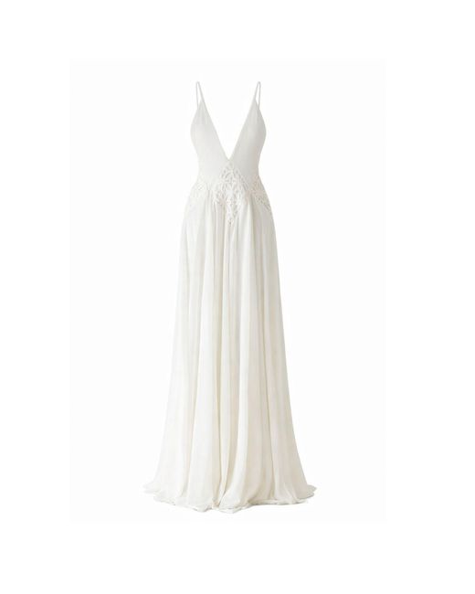 Curated Row White Olivia Backless Maxi Dress