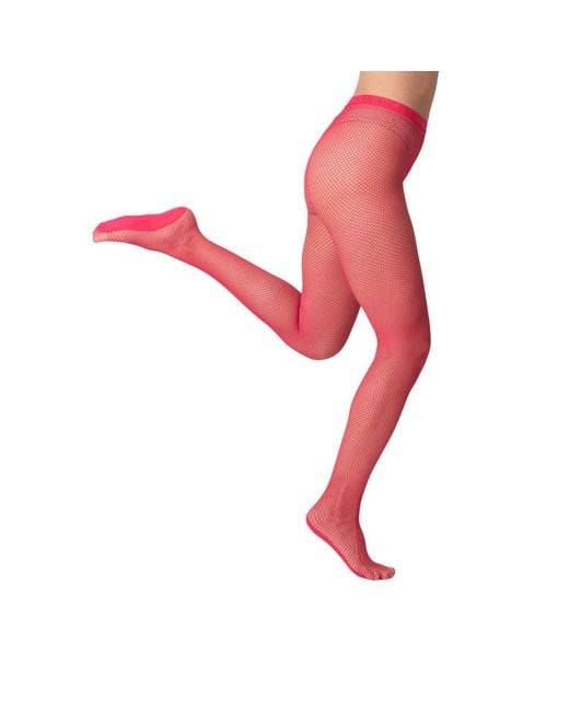 Hedoine Red The Drama — Fishnet Tights
