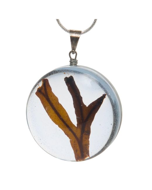 Laura Daili Metallic Neutrals Baltic Seaweed – Glass Pendant