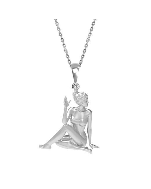 Nowart Jewelry White Yoga Necklace Ardha Matsyendrasana Poses