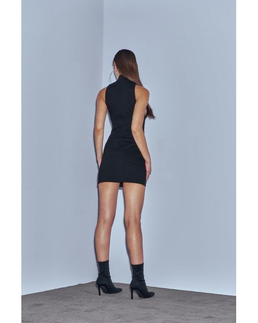 Khéla the Label Black Untamed Mini Dress With Hook And Eye Details