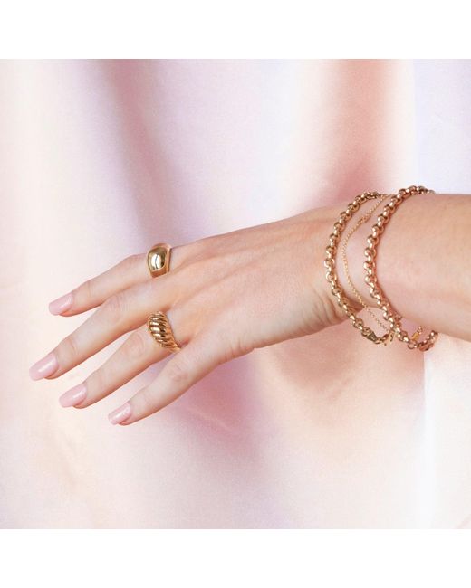 Maya Brenner Metallic Etched Paris Ring