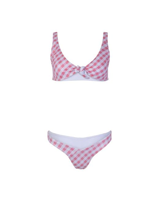 The Delarose Sisters Purple Beaux Knot Bikini Set