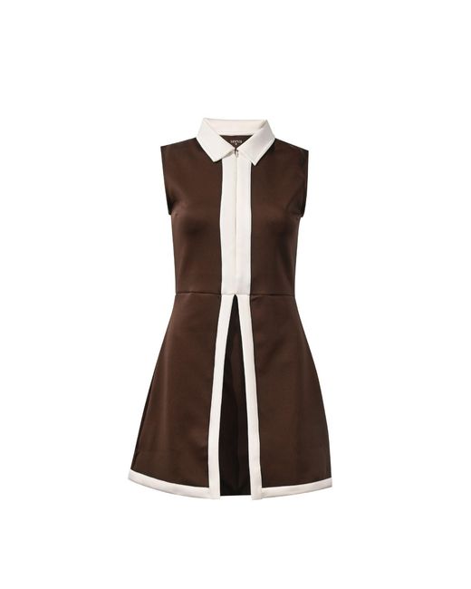 Veeva Brown Birdie Dress