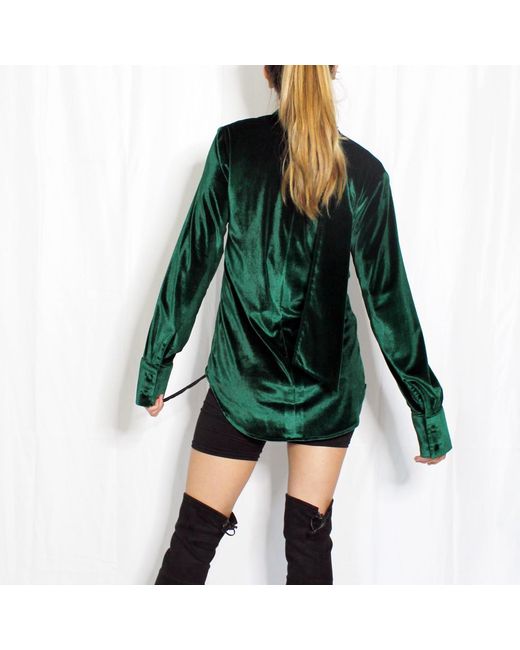 Boutique Kaotique Green Velvet Top