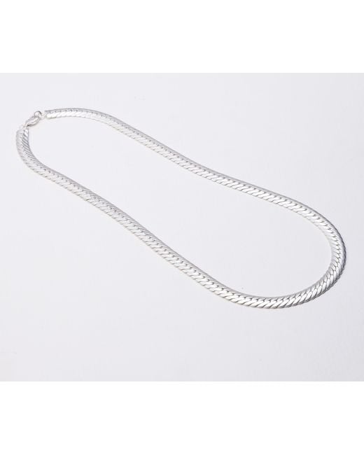 Lila Rasa Metallic Long Snake Chain 22