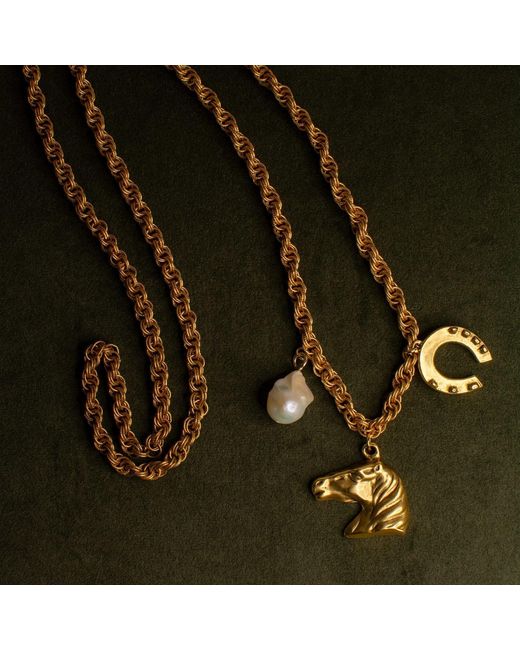 Alexie of Athens Metallic Lucky Heirloom Convertible Belt & Necklace Chain