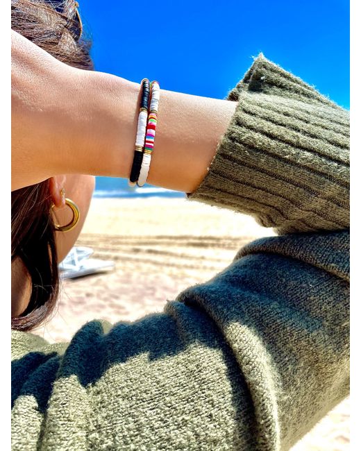 Olivia Le Metallic Seychelles Bead Bracelet