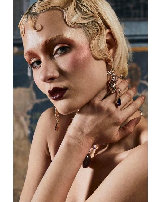 Natalia Petruch White Mystic Rabbit Earrings