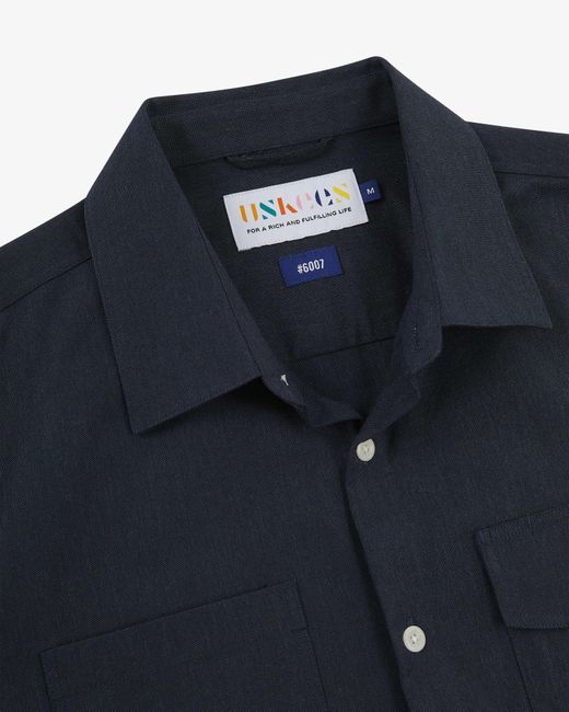 Uskees Blue Tasker Shirt for men