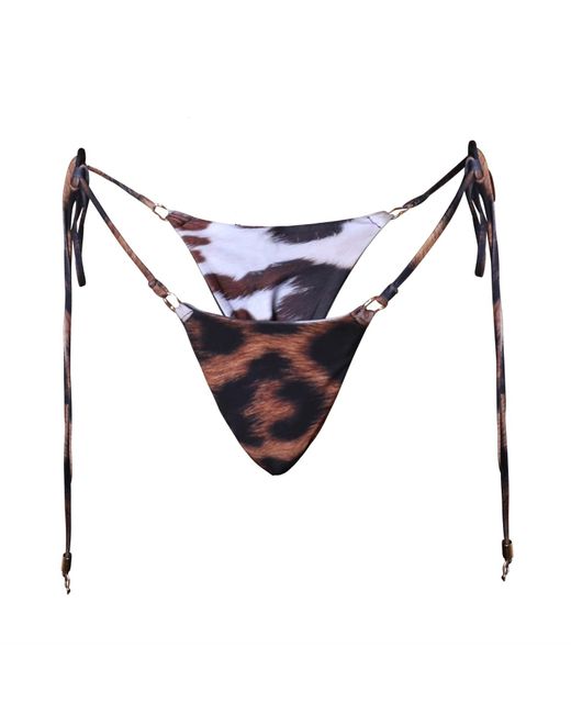 Animal Multicolor Serengeti Reversible Bikini Bottom