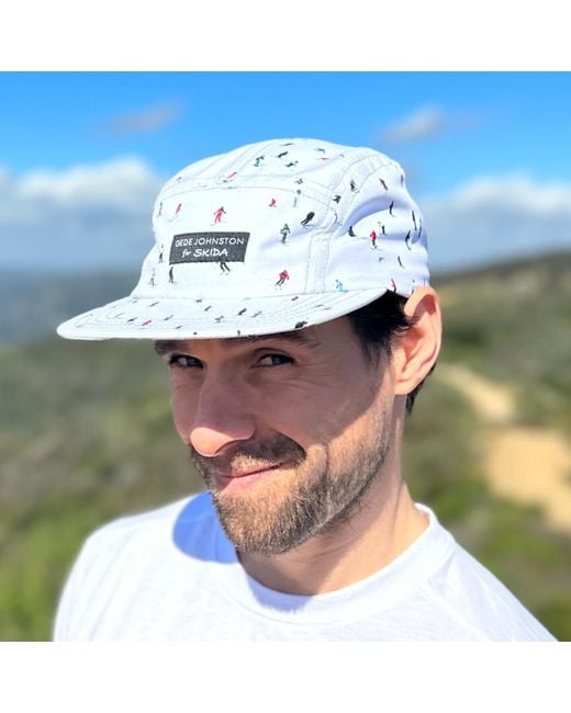 Dede Johnston White Skier Brim Hat for men