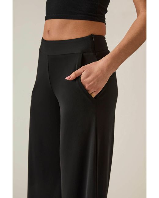 James Lakeland Black Wide-Leg Trousers