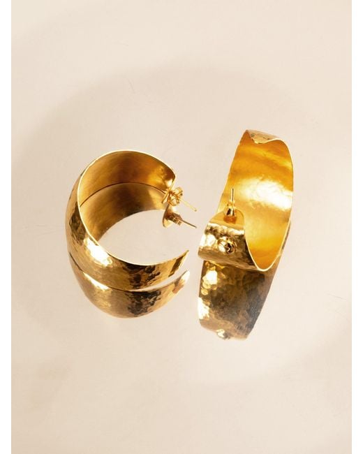 EVA REMENYI Metallic Rustic Earrings