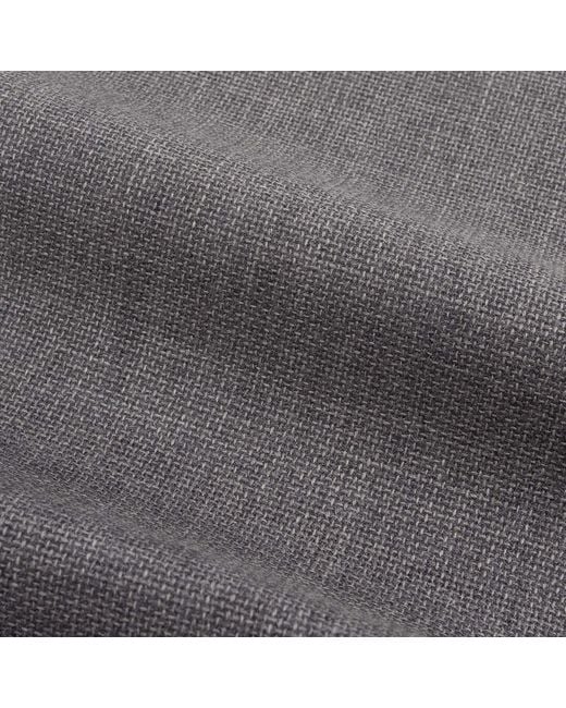 LE COLONEL Gray Italian Wool Tie for men