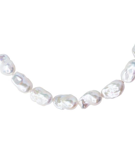 Bombyx House Metallic Extra Large Baroque Pearl Necklace