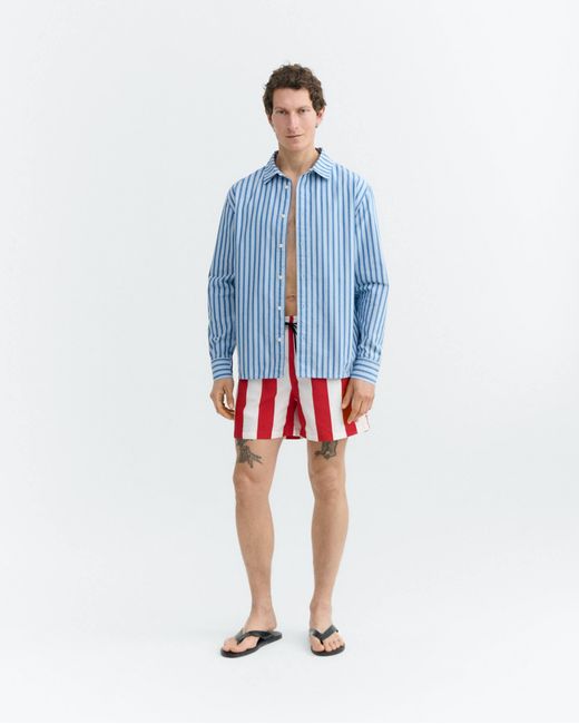 Thinking Mu Red Striped Swimsuit Limpopo for men