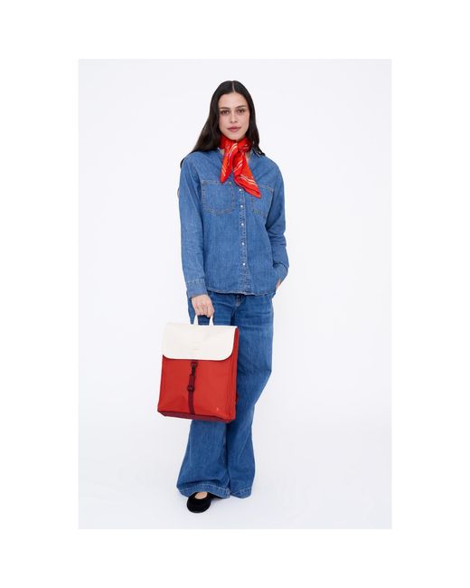 Lefrik Red Handy Mini Backpack Cherry Block
