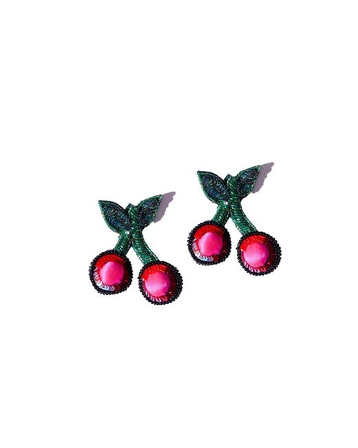 Simitri Red Cherry Earrings