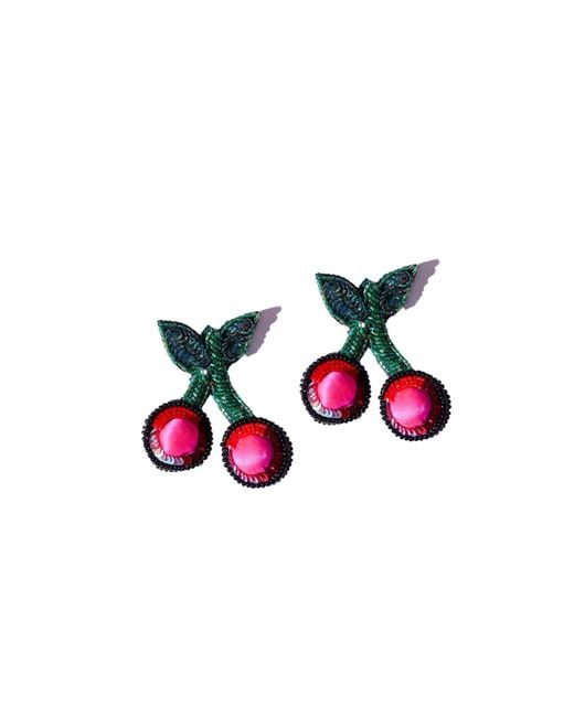 Simitri Red Cherry Earrings