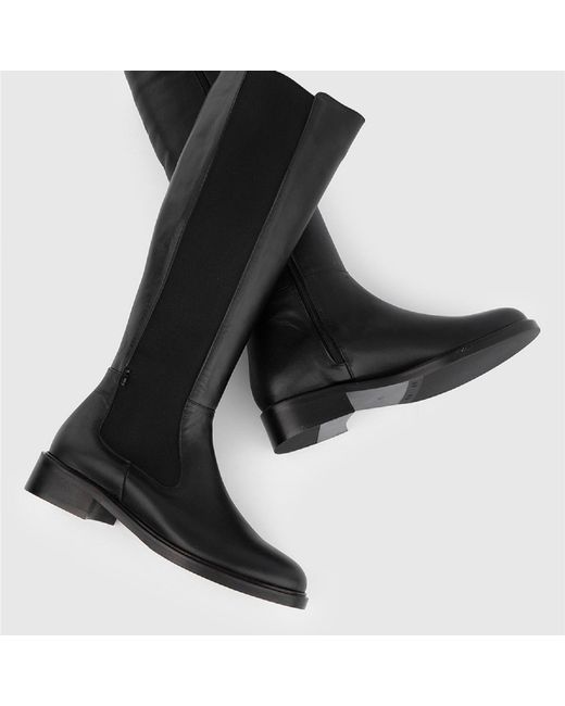 Ilvi Black Nitra Leather High Boot