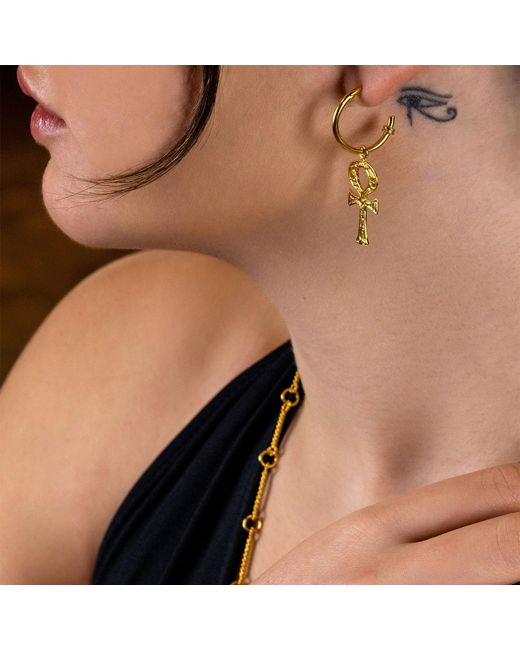 Ece London Metallic The Ankh Earrings