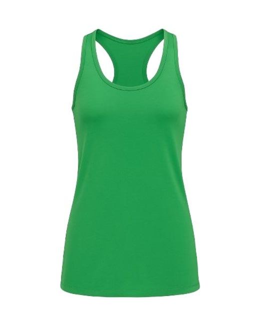 Conquista Green Racer Back Top
