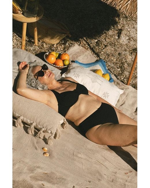 Aqva Swimwear Black Turqueta Bikini Top