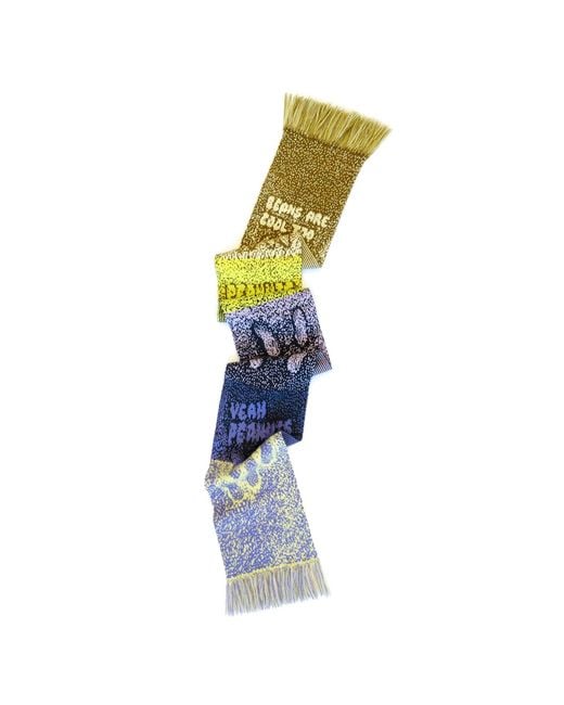 Ccy Currency Blue Peanuts Fan Scarf