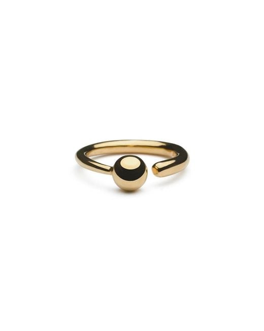 Shabella Nyc Metallic Adjustable Bold Single Sphere Ring