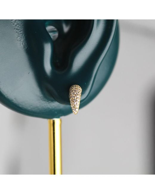 VicStoneNYC Fine Jewelry Metallic Horn Stud Earrings