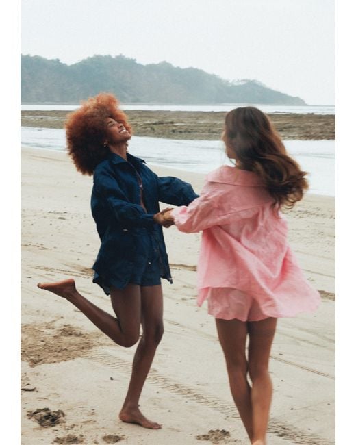 Lessea Pink Linen Cloud