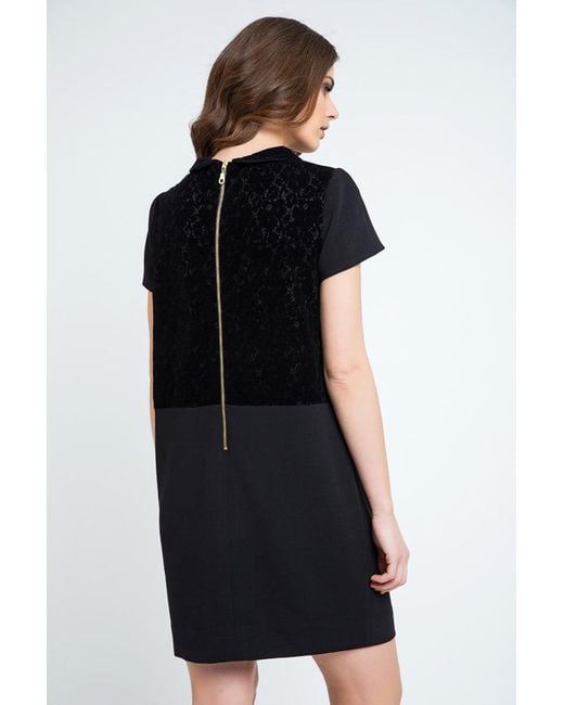 Conquista Black Lace Detail Dress