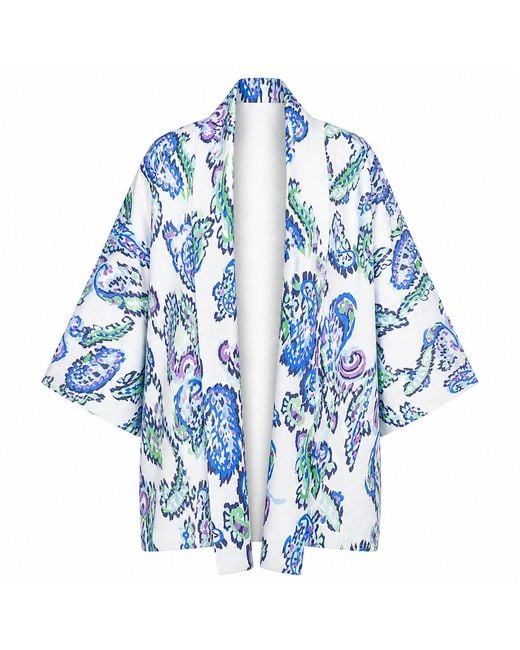 Lumina Eligma White The Duality Linen Reversible Jacket