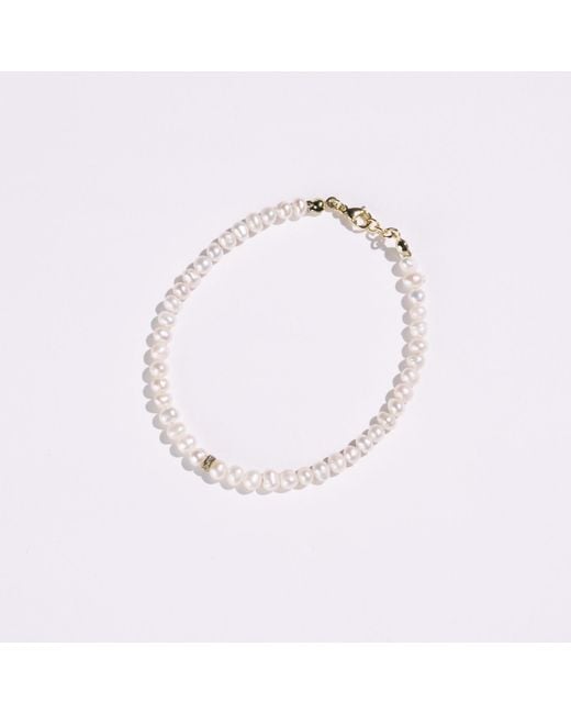Urbane Jewelry Studio Metallic Monroe Pearl Bracelet for men