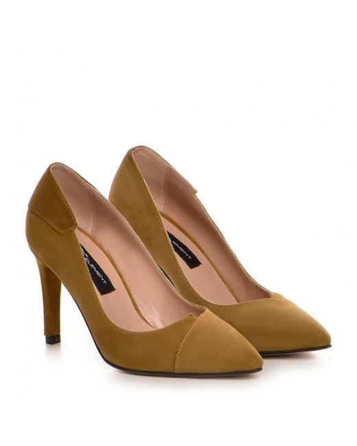 The 5Th Element Brown Selma Camel Suede Stiletto Pumps