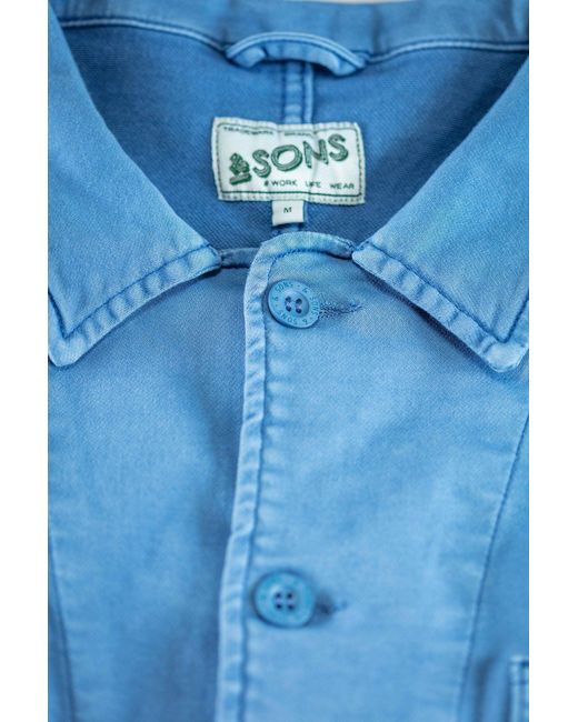 &SONS Trading Co Blue Sons Bolt Chore Jacket for men