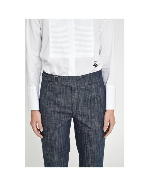 The Extreme Collection Blue Denim Trousers Atelier Milan