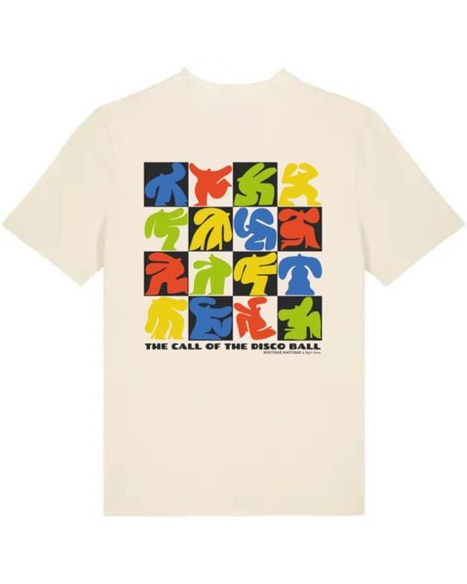 Boutique Kaotique Blue Disco Dancing Organic Cotton T-Shirt