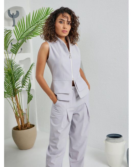 Lumina Eligma Blue Construct Vest Suit Ensemble Light