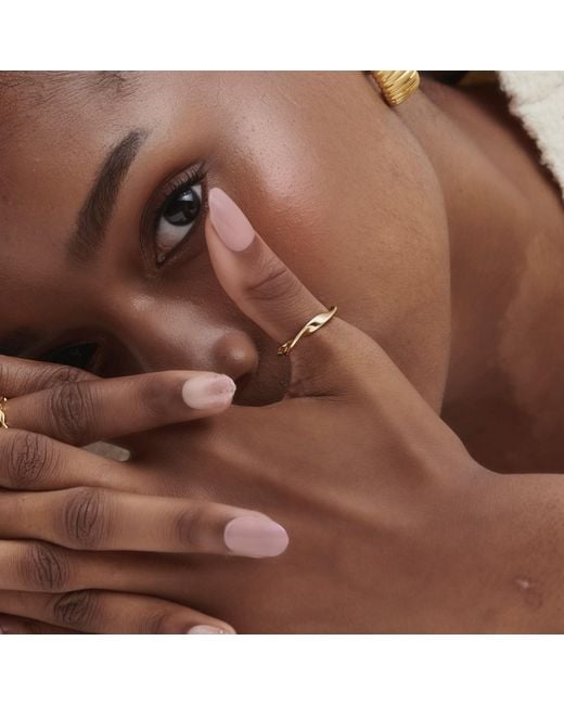 Shabella Nyc White Twirl Ring