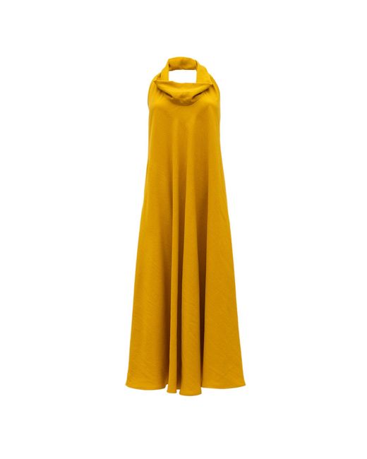 Bianca Popp Yellow Bareback Dress