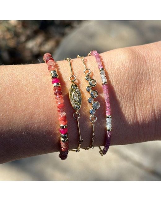 Rachel Nathan Metallic Chain: Eye Nouveau Bracelet