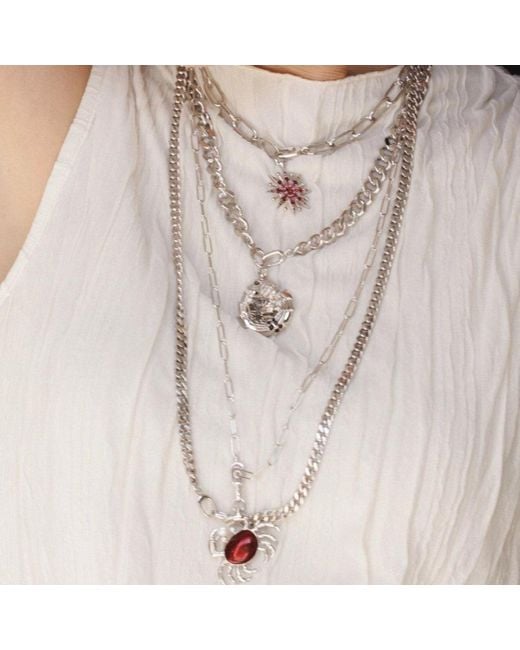 Onia Metallic Maxi Clip Long Chain Waist Chain